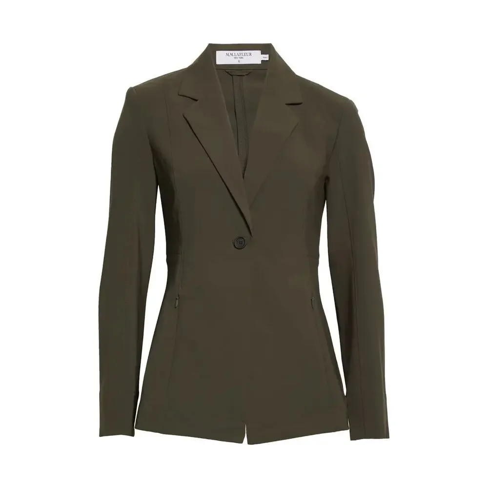 MM LaFleur Moreland OrigamiTech Jacket Olive Green Women's 12 Pockets Gorpcore - Picture 7 of 16